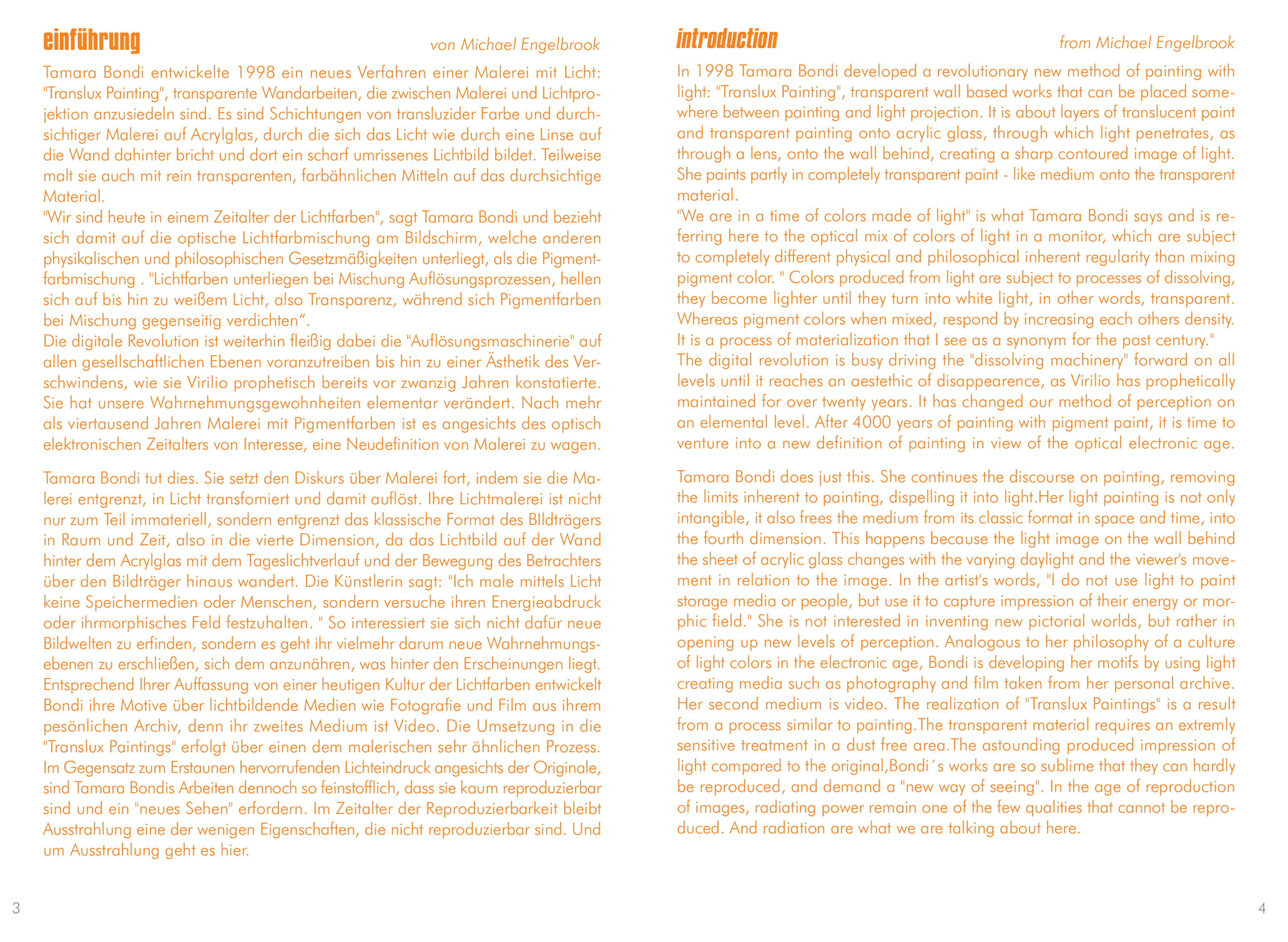 Translux Painting - Tamara Bondi - Katalog