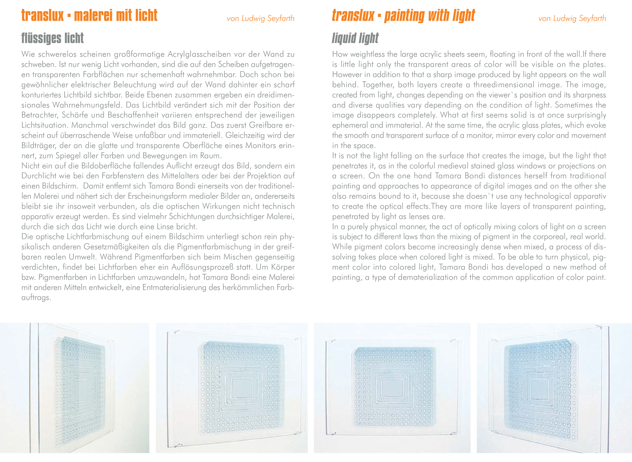 Translux Painting - Tamara Bondi - Katalog